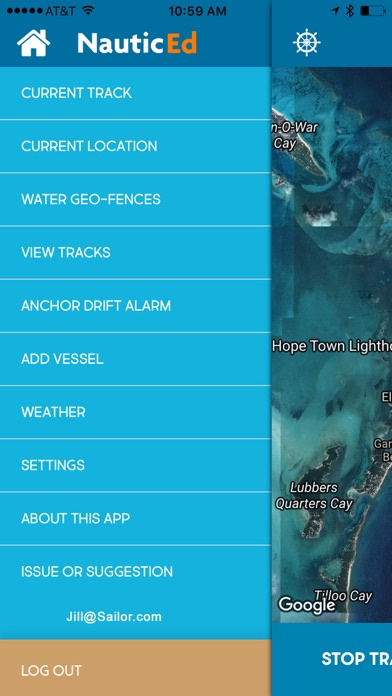 Tangkapan skrin TrackLink NauticEd