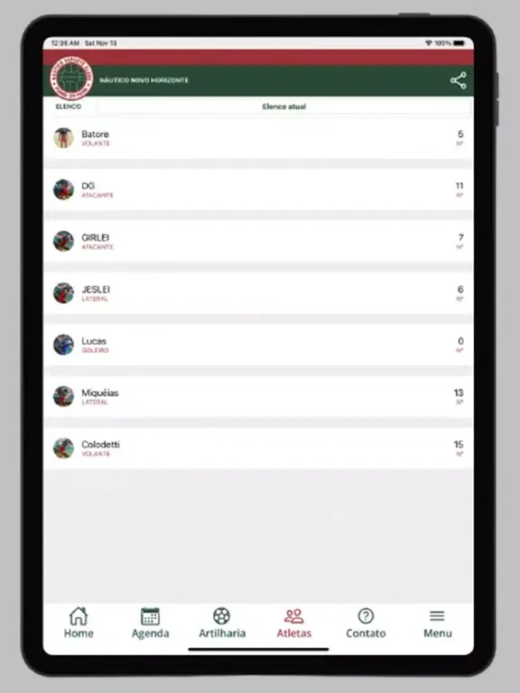 Náutico Novo Horizonte iPad 應用截圖