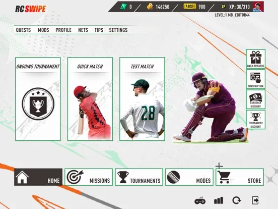 ภาพหน้าจอของ Real Cricket Swipe iPad 