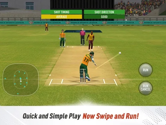ภาพหน้าจอของ Real Cricket Swipe iPad 