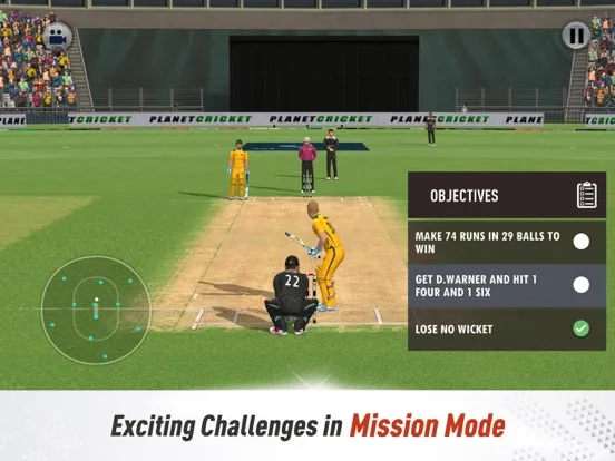 ภาพหน้าจอของ Real Cricket Swipe iPad 