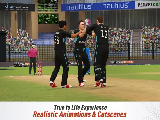 ภาพหน้าจอของ Real Cricket Swipe iPad 