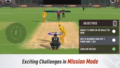 ภาพหน้าจอของ Real Cricket Swipe