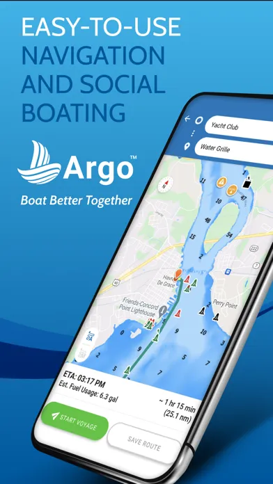 ภาพหน้าจอของ Argo - Boating Navigation