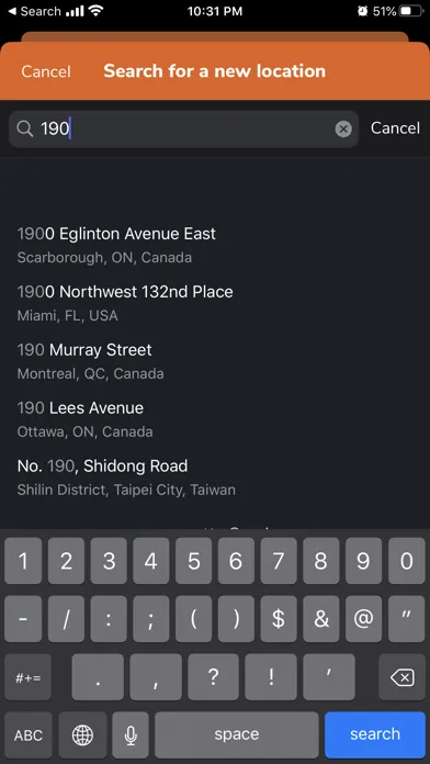 Loo Locator Screenshots
