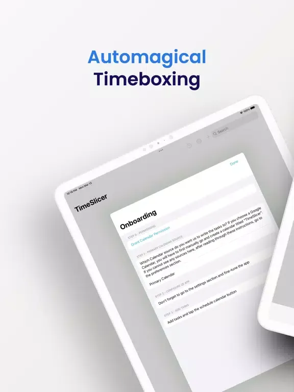 TimeSlicer - Timeboxing iPad  Ekran Görüntüleri