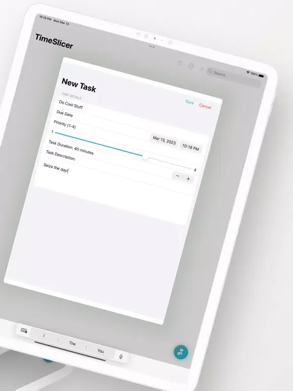 TimeSlicer - Timeboxing iPad  Ekran Görüntüleri
