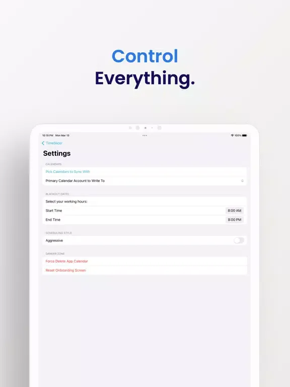 TimeSlicer - Timeboxing iPad  Ekran Görüntüleri