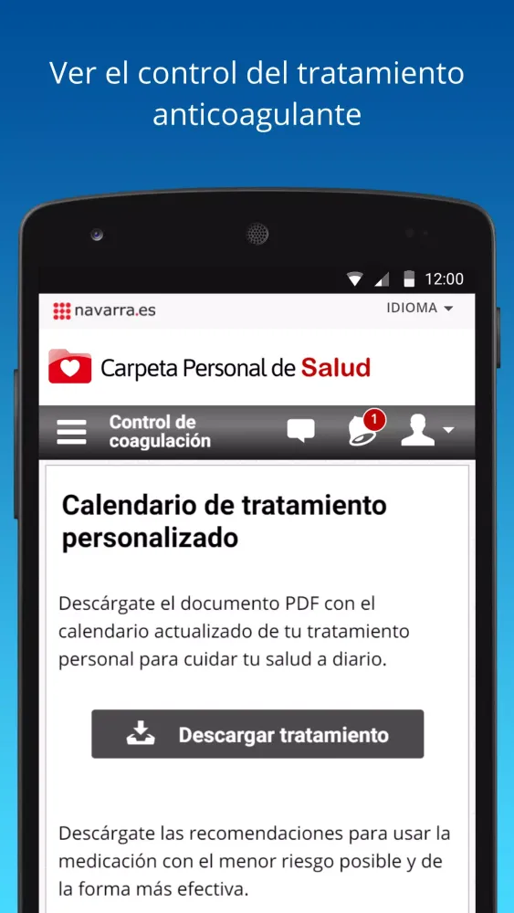 Carpeta Personal de Salud Screenshots