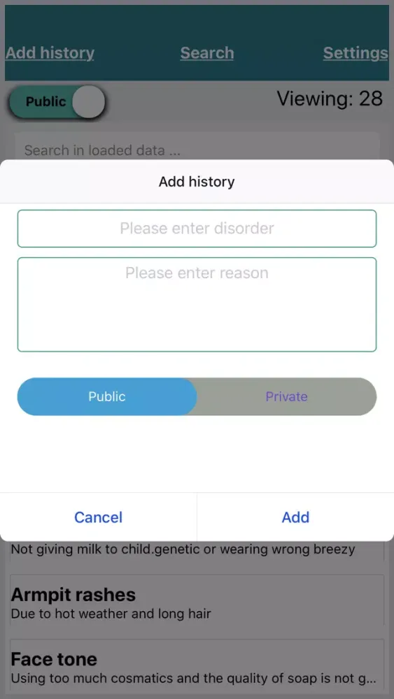 Disorder and its reasons應用截圖
