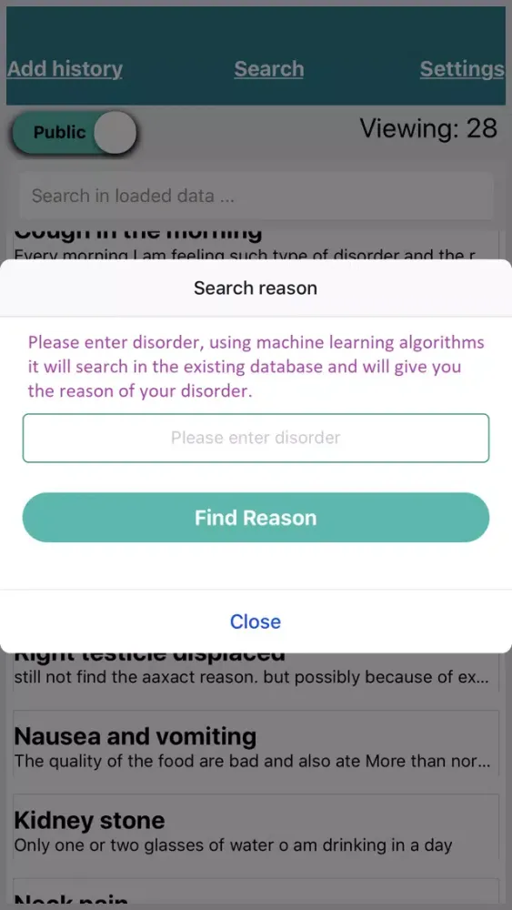 Disorder and its reasons應用截圖