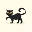 Black Cat Stickers !!! Black Cat Stickers !!!