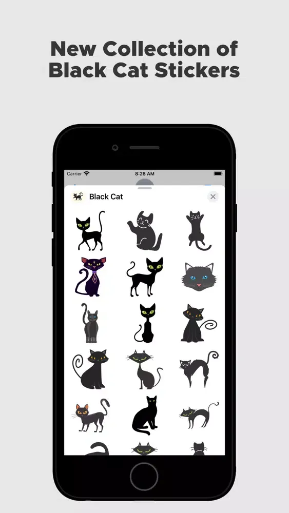 Black Cat Stickers !!! سکرین شاٹس