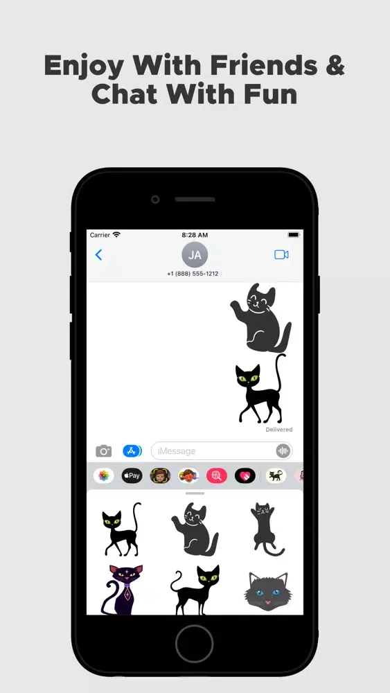 Black Cat Stickers !!! سکرین شاٹس