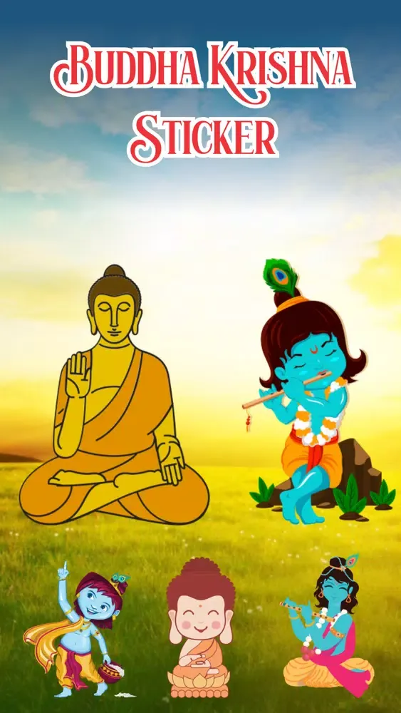 Ảnh chụp màn hình của Buddha Krishna Emojis