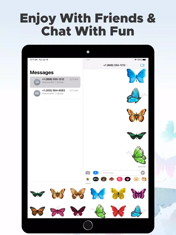 صور Butterfly Emojis iPad 