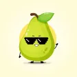 Pear Mascot Stickers