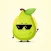 Pear Mascot Stickers