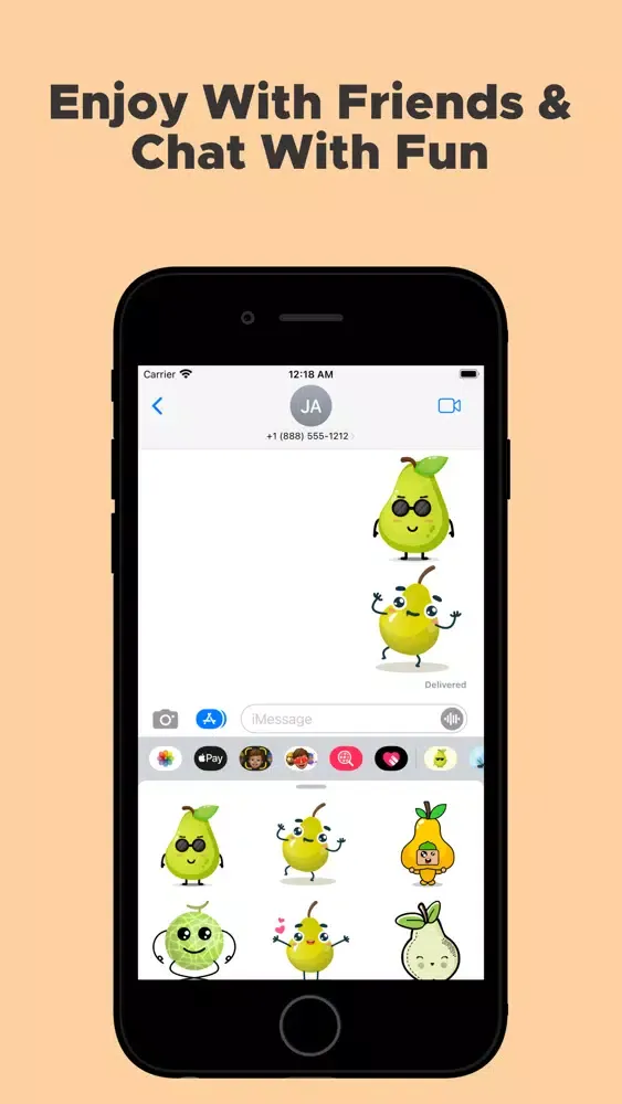 تصاویر Pear Mascot Stickers