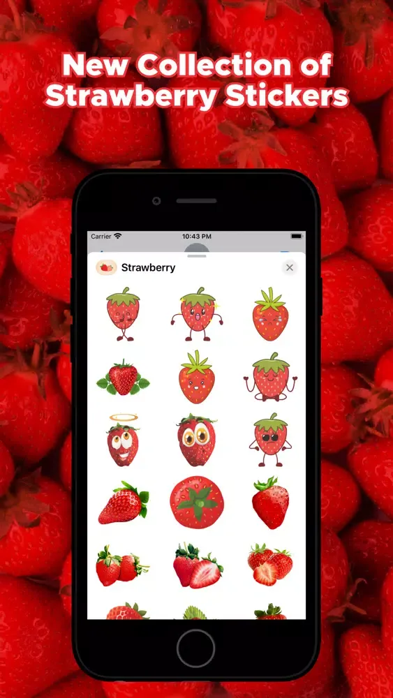 Ảnh chụp màn hình của Lovely Strawberry Stickers