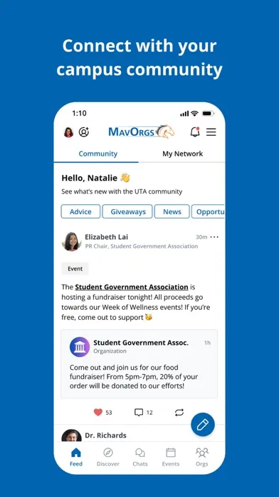 Скриншоты MavEngage Mobile