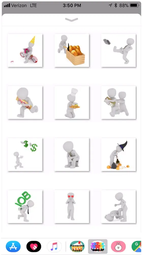 Funny 3D Man Stickers应用截图