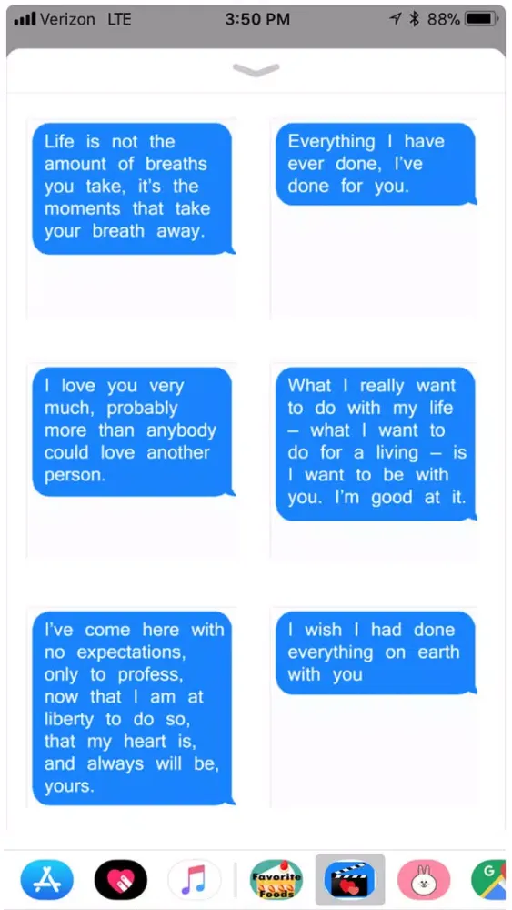 Movie Quotes about Love スクリーンショット