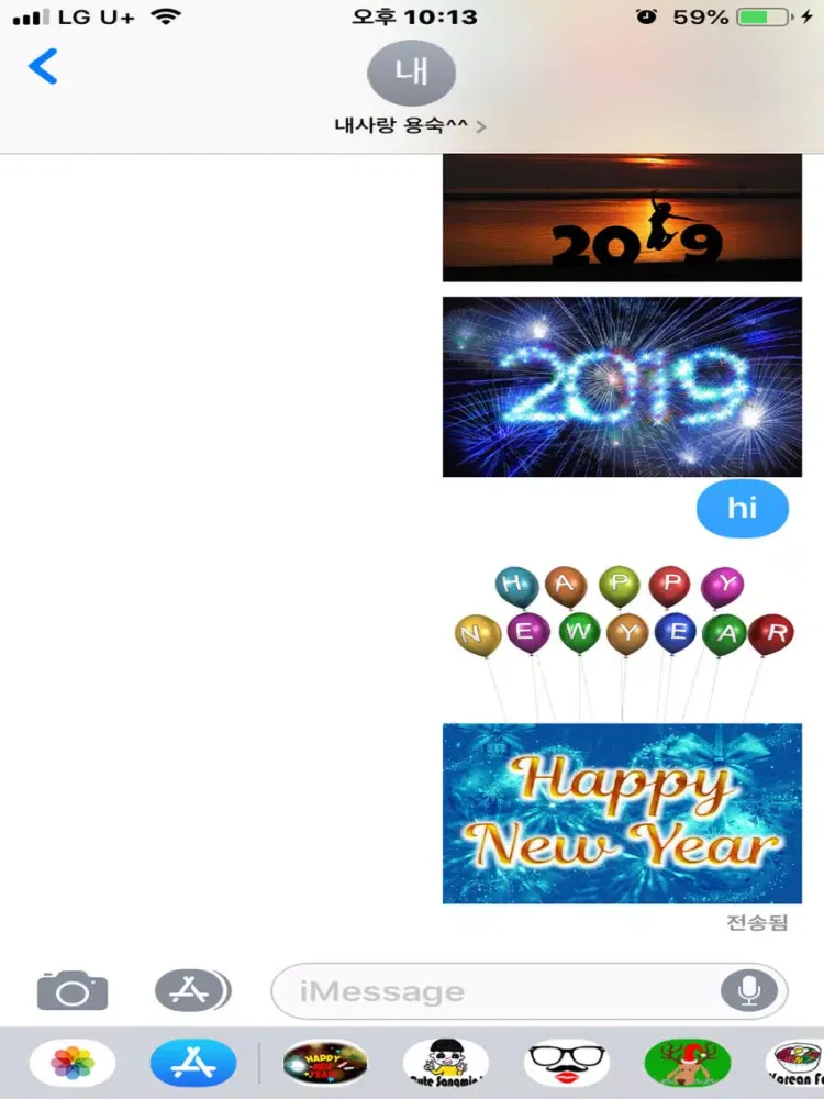Capturas de tela do 2019 Happy Newyear iPad 