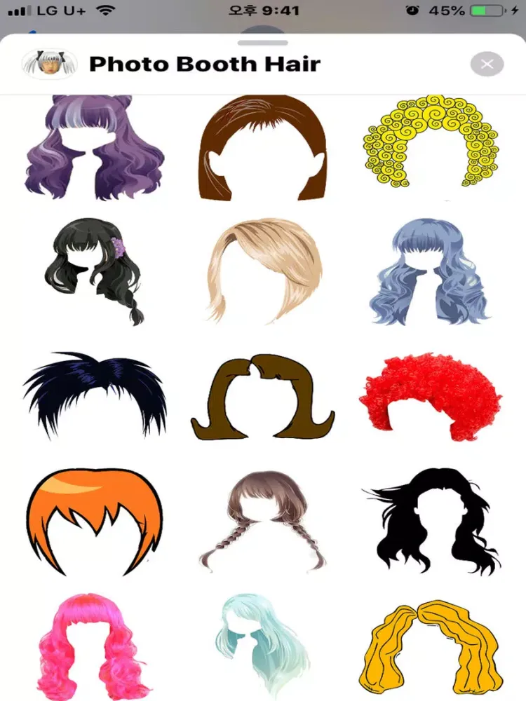 Photo Booth Hair iPad  Screenshots