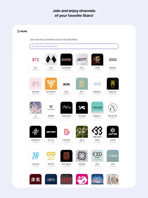 V LIVE Screenshots