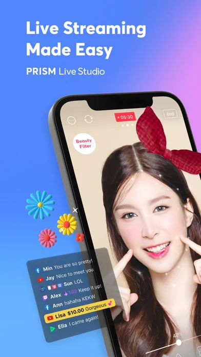 PRISM: Live Streaming App سکرین شاٹس