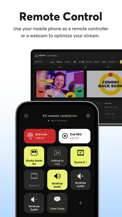 PRISM: Live Streaming App سکرین شاٹس