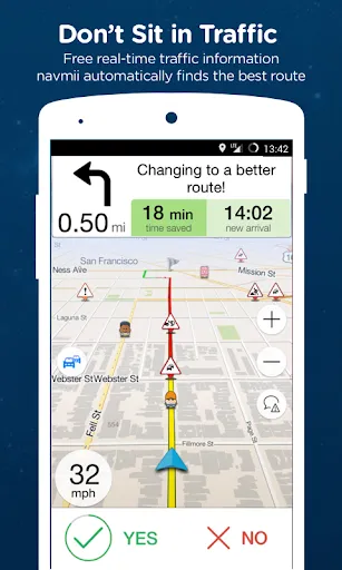 تصاویر Navmii GPS USA (Navfree)