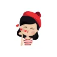 Emotion Girl Sticker for iMessage