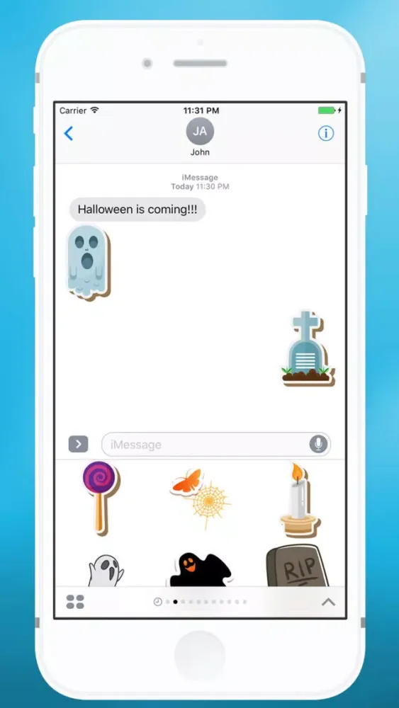 Screenshot di Halloween Items Sticker for iMessage