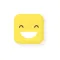Square Smiler Sticker