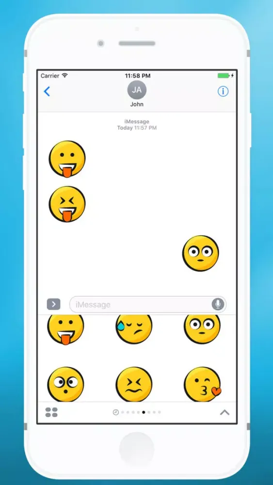Yellow Smiler Sticker Screenshots