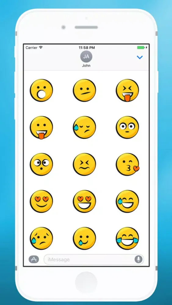 Yellow Smiler Sticker Screenshots