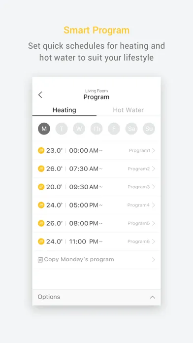 Ảnh chụp màn hình của Navien Smart Plus