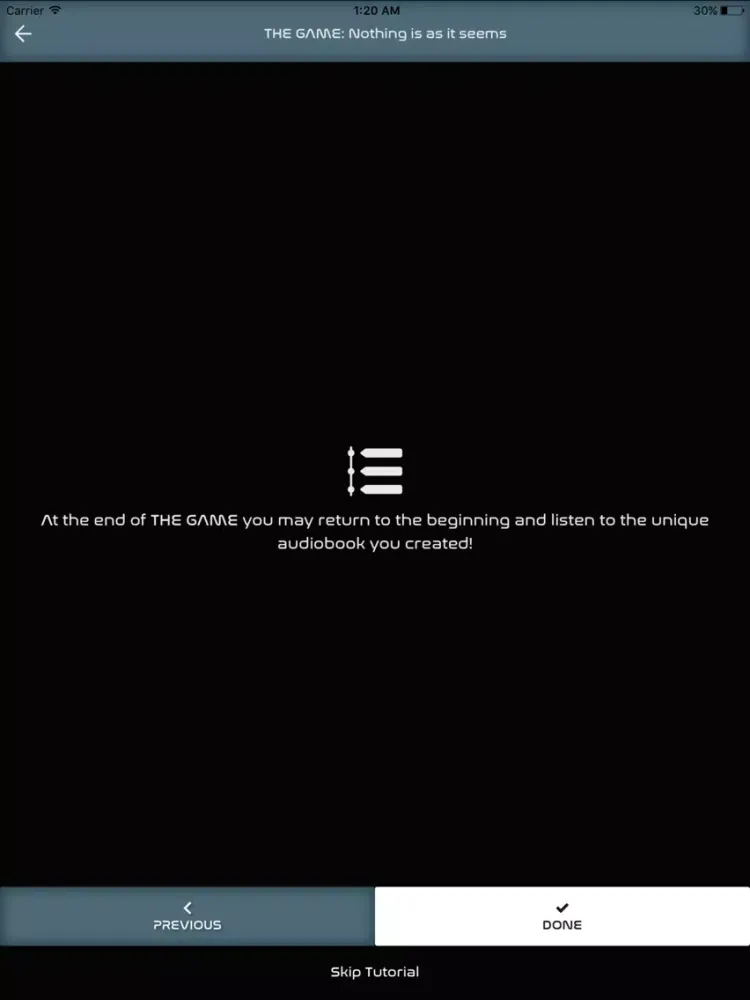 TheGame Nothing is as it seems iPad  スクリーンショット