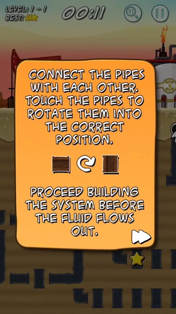 Capturas de tela do PipeRoll Oil HD