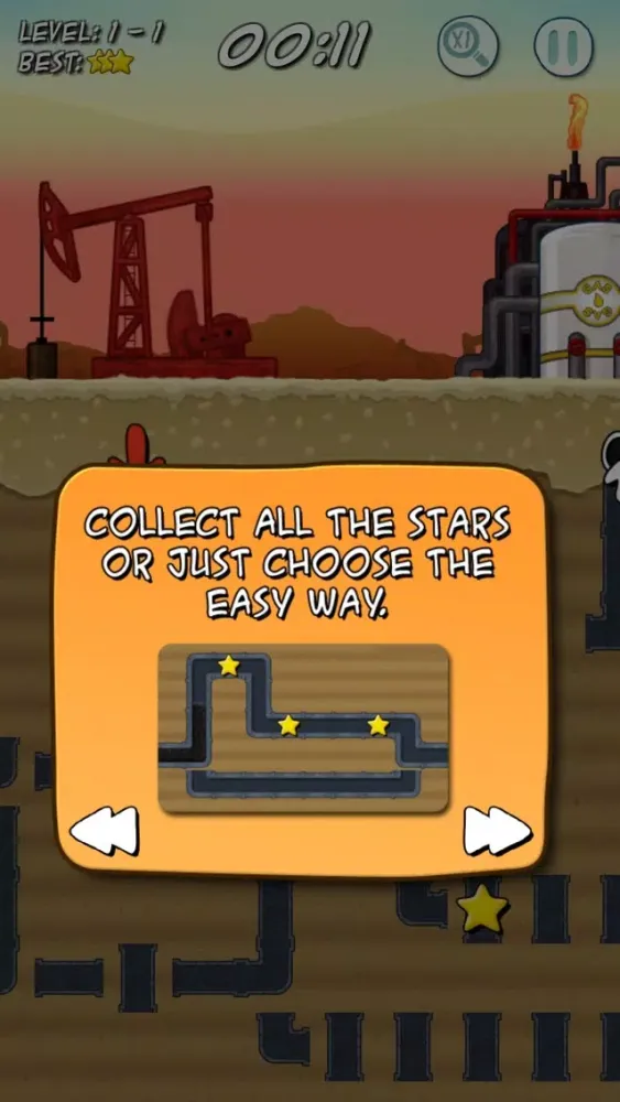 Capturas de tela do PipeRoll Oil HD