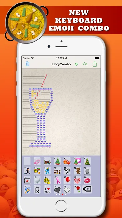 Captures d'écran de Emoji Extra Plus Free - new Emoji keyboard combined and emoticons