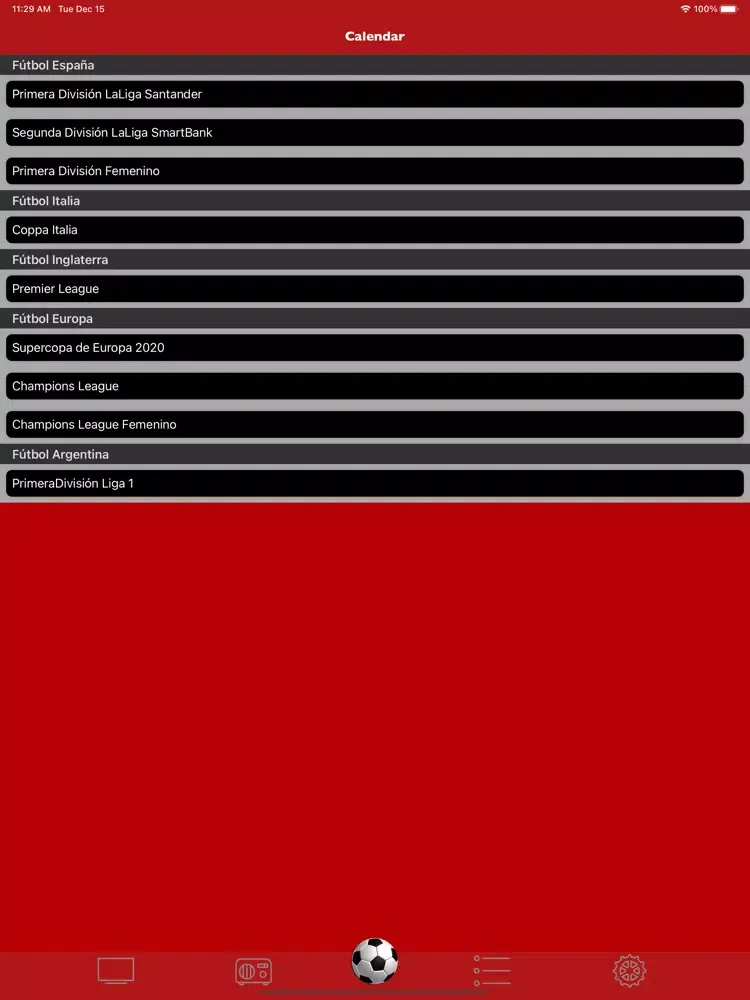 Capturas de pantalla de AppGoles iPad 