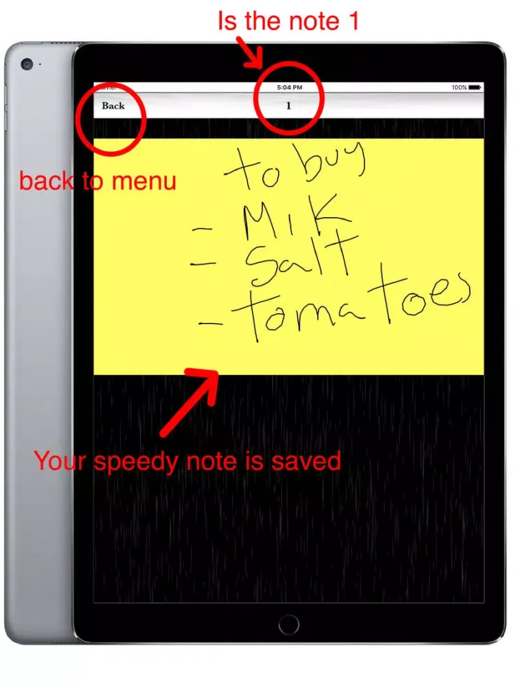 Fast Notes 4you iPad  Screenshots