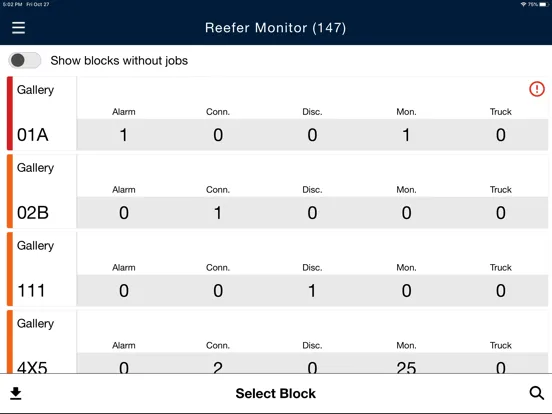 Reefer Monitor iPad  스크린샷