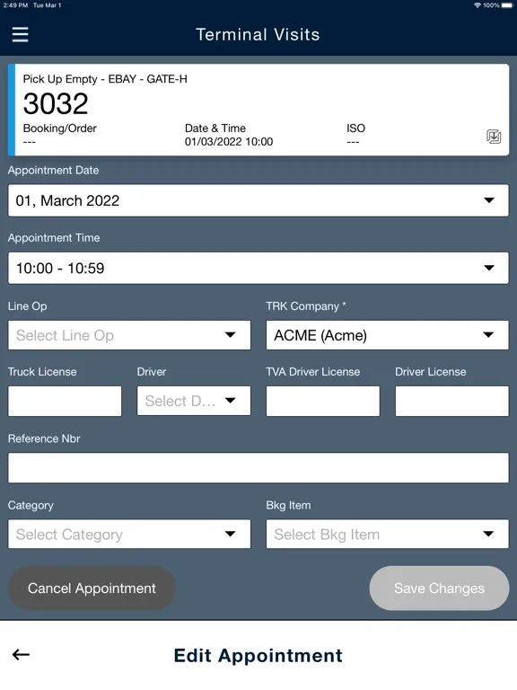 Terminal Visits iPad  Ekran Görüntüleri