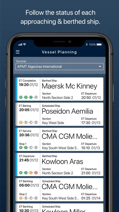 Vessel Planning سکرین شاٹس