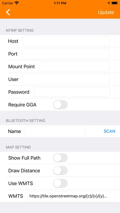 BluetoothLE RTK Screenshots
