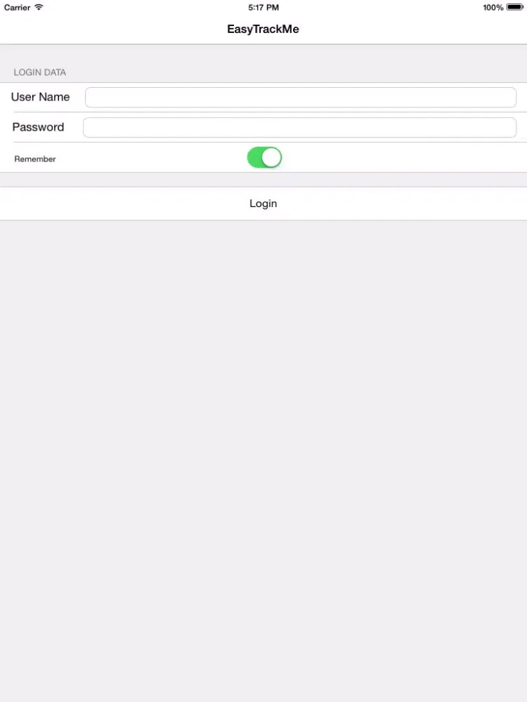 EasyTrackMe iPad 应用截图